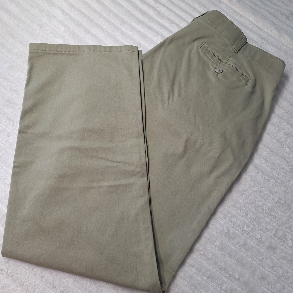 Lee Extreme Comfort Straight Fit Khaki Pants Mens 40X32 Beige Classic Preppy